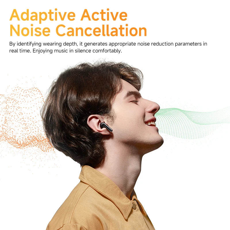 QCY HT10 AilyBuds Pro+ Wireless Bluetooth Earbuds Hi Res LDAC Adaptive Audio ANC Active Noise Cancellation Earphone 28H