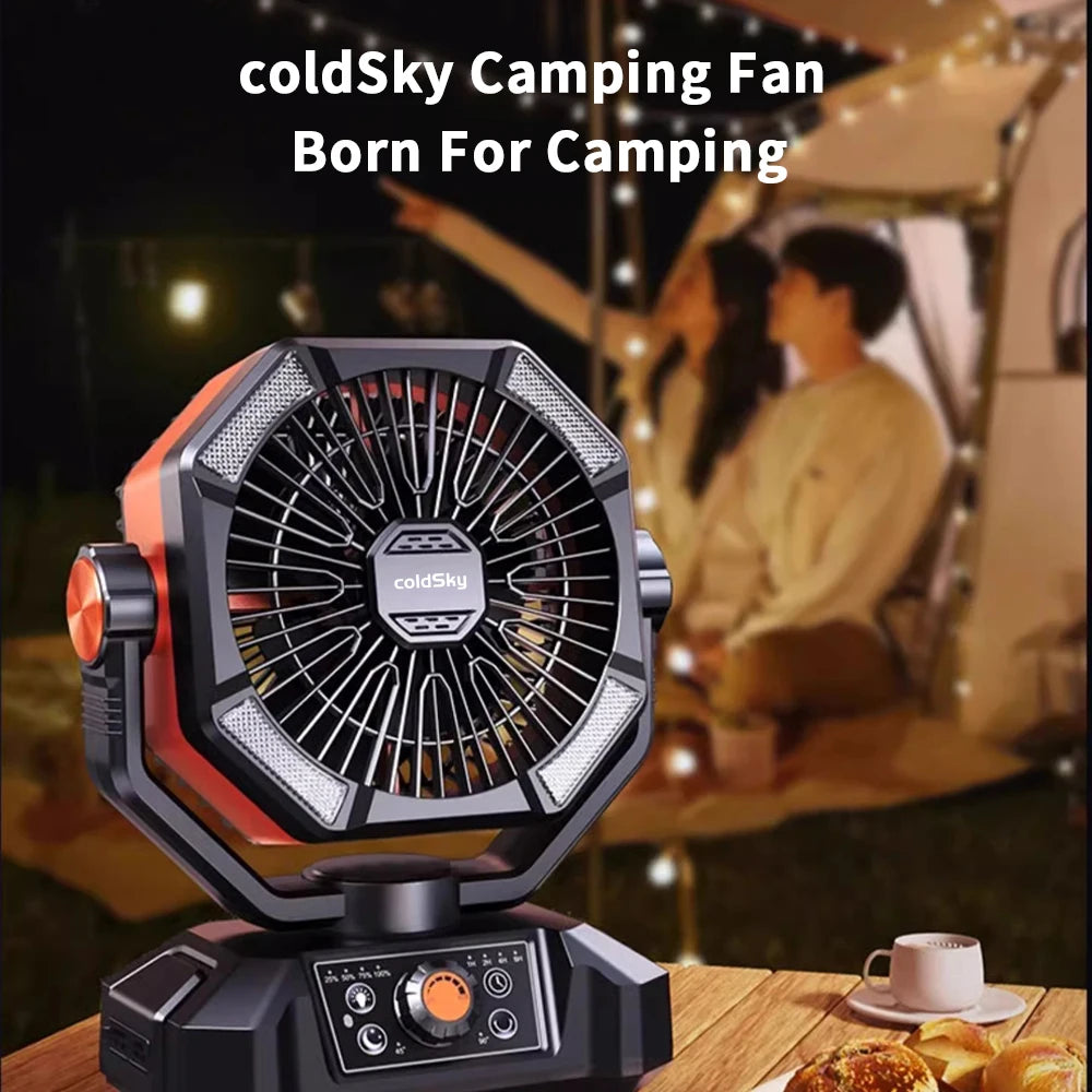 Tragbarer Camping Ventilator 20000mAh, 8 Stufen