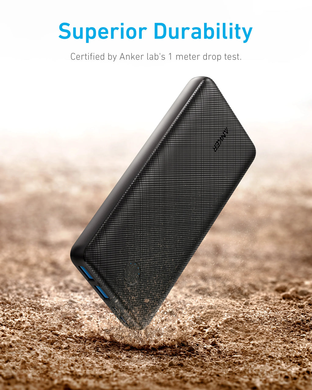 Anker 325 Powerbank 20000mAh PowerIQ USB-C High Energy Density Compatible with iPhone & Android