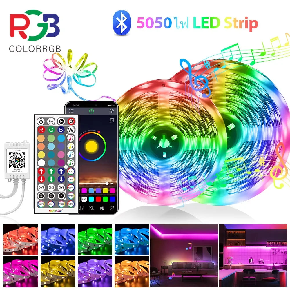 WLAN LED Streifen mit App&Musiksteuerung – Bunte RGB Lichter