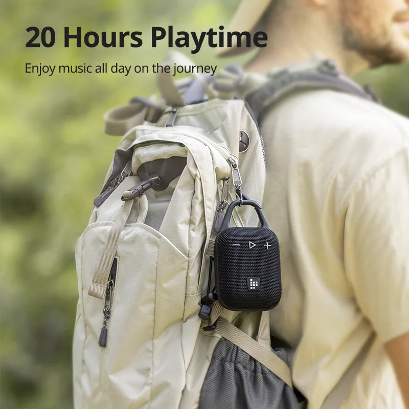 Tronsmart Mirtune H1 Speaker Portable Wireless Speaker with Hook, IPX7 Waterproof, 20H Playtime, for Camping, Outdoor